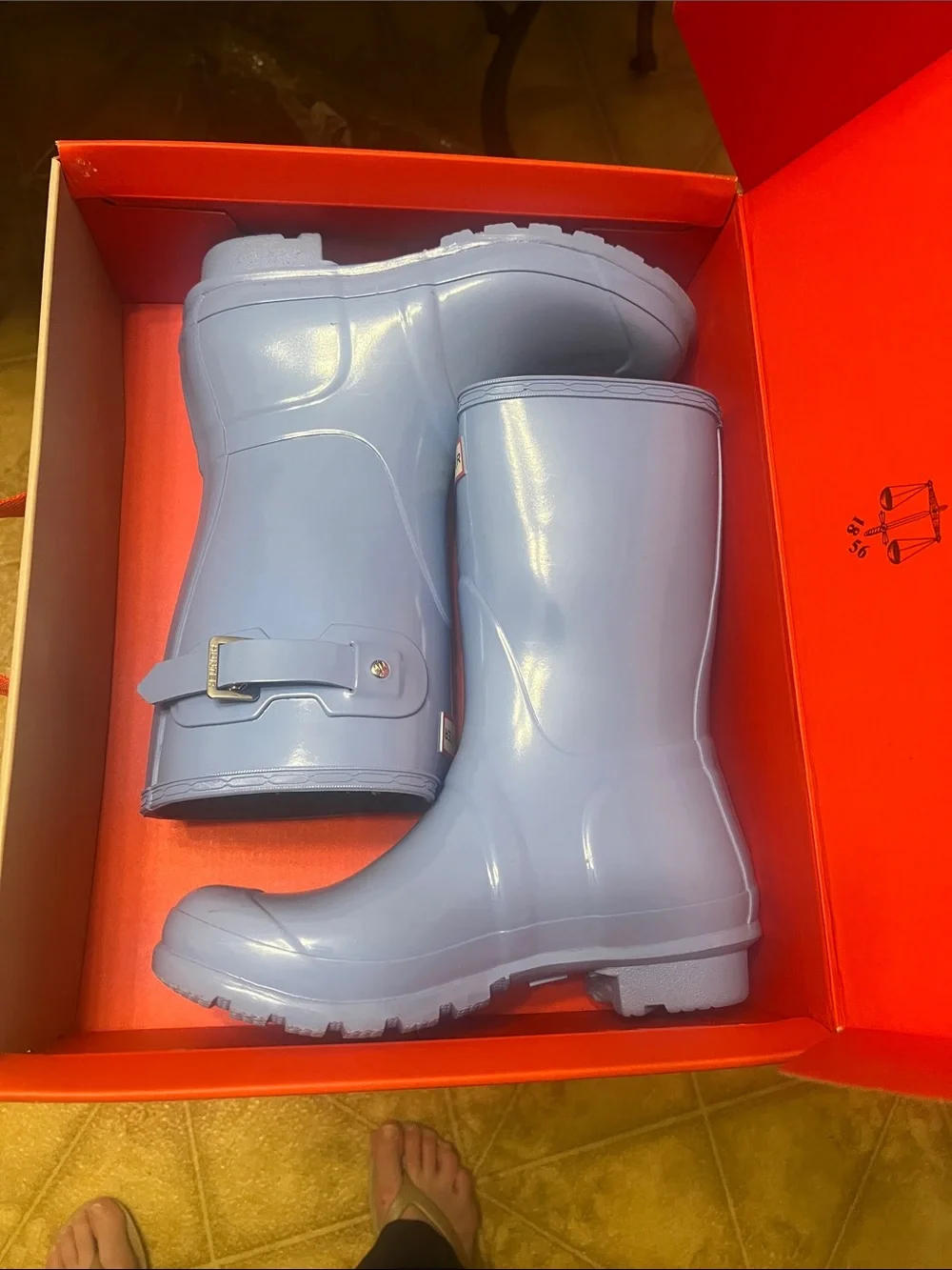 Hunter Women's Light Lavender Short Rain Boots
